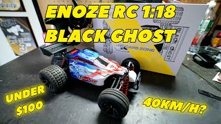 DEERC 9305E ENOZE RC 118 Black Ghost 2S amp 3S Speed Runs  BUDGET RC CAR UNDER 100 [upl. by Melesa202]