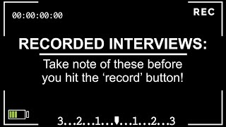 3 Tips to Ace a Pre Recorded Interview [upl. by Randolf]