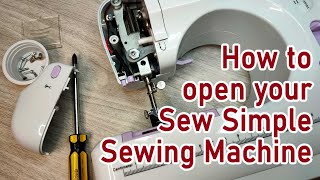 How to open simple sewing machine  Sew simple sewing machine troubleshooting [upl. by Atlanta]