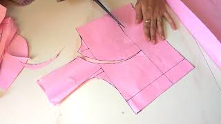 How to do fashion designer katori blouse paper cutting of 38 [upl. by Meelak]