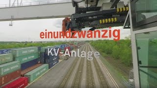 Containerumschlag in 360°  KVAnlage Dortmund kurz [upl. by Aerua329]