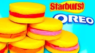 STARBURST OREOS  How To Make Starbursts Candy Filled Oreo [upl. by Hasila]