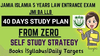 How to prepare for JMI law entrance exam 2025 Book ListJamia BA LLB entrance syllabus strategy [upl. by Edelson808]