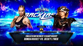 RONDA ROUSEY VS BECKY LYNCH 2K23 Simulation Match [upl. by Gnek]