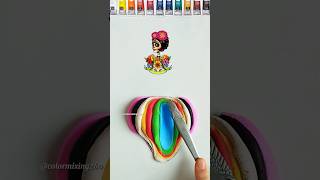 When I Mixing Color Frida colormixing satisfying relaxing claymixing mixingcolor halloween [upl. by Ardnasil]