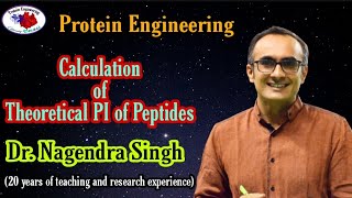 Calculation of Theoretical PI of Peptides  proteins Dr Nagendra Singh  PENS24 [upl. by Formica]