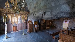 99 Cave of Apocalypse walk in Patmos island Greece 100 [upl. by Elleda708]