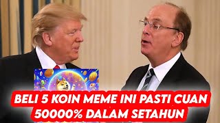 5 Koin meme yang harus kalian beli  koin crypto yang menjanjikan 2024  koin crypto potensial [upl. by Christensen]