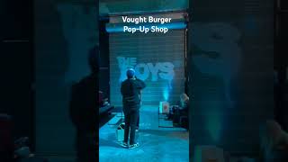 Check out amazon Vought Burgers popup shop in Los Angeles [upl. by Sualkcin]