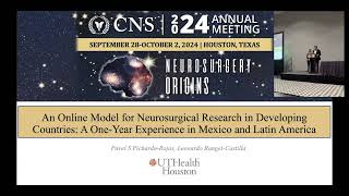 An Online Model for Neurosurgical Research in Developing Countries A OneYear Experience in Mexico [upl. by Lasky]