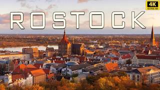 ROSTOCK Germany  Sunny SUMMER Day  4K Walking Tour Immersive Sound [upl. by Anilahs]