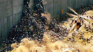 Zombie Attack in Jerusalem that wall wasnt high enough  World War Z  CLIP [upl. by Endo]