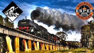 BeyerGarratt 6029 Wagga Shuttles  Steam Trains Australia [upl. by Einwahs]