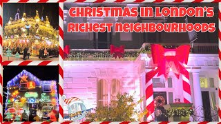 Londons Most Expensive Houses at Christmas  Luxury London Neighbourhoods [upl. by Bayer]