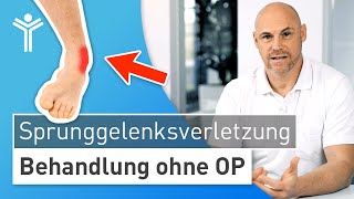 Sprunggelenksverletzung ohne OP behandeln PECHRegel zur Therapie nach Umknicken [upl. by Anialram]