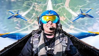 Pulling 7Gs in an F18 Fighter Jet With the Blue Angels [upl. by Yllen]