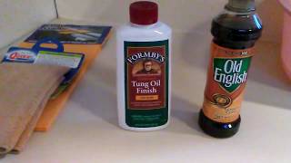 Old English Oil Vs Tung Oil [upl. by Hilaire740]