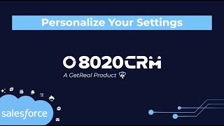 Personalize Your Settings in Salesforce8020CRM [upl. by Kalasky]