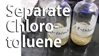 Separation of chlorotoluene isomers para and ortho 2nd step in making Pyrimethamine [upl. by Alram584]