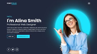 How to Make Responsive Portfolio Website in Html CSS amp Javascript [upl. by Erde]