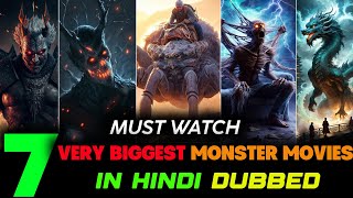 Top 7 New CreaturesMonster Movies in Hindi Dubbed  Best Monster Hollywood Movies in Hindi [upl. by Anivad]