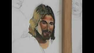 PINTANDO EL ROSTRO DE JESUS [upl. by Eillehs]