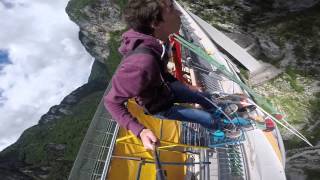 Bungee Jumping 175m AsiagoEnego Foza con Gopro [upl. by Burroughs]