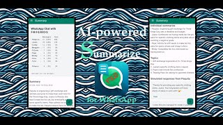Summarize for WhatsApp  Android ES [upl. by Yager]