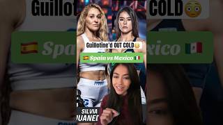 GUILLOTINA LOCA🇲🇽 La Loba Acosta in Mexico vs Spain Combate Global MMA Fight  Womens Fight [upl. by Retsae871]