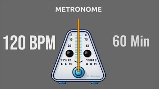 120 BPM Metronome  60 Minutes [upl. by Hait]