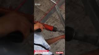 Fijación en Concreto con Fulminante  HILTI DX2 [upl. by Belva976]