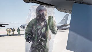 Scary Way US Air Force Pilots Enter Contaminated Plane Inside Plastic Bag [upl. by Dana]