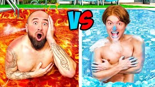 Sfida Piscina CALDO vs FREDDO [upl. by Alios539]