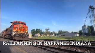 Railfanning in Nappanee Indiana [upl. by Asylla]