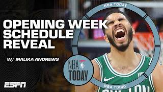 NBA OPENING WEEK SCHEDULE REVEALED 👀 Celtics raise the banner new Clippers arena amp MORE  NBA Today [upl. by Squires]