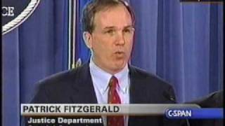 Archive Patrick Fitzgerald CIA Leak Press Conference pt 1 [upl. by Aserehc]