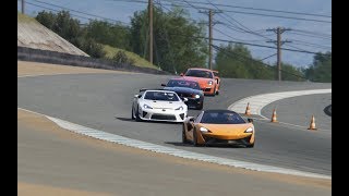 Battle Lexus LFA Nurburgring vs Mclaren 570S vs Ford Shelby vs Porsche 993 at Mazda Raceway [upl. by Ananna]