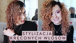 JAK STYLIZOWAĆ KRĘCONE WŁOSY 🌸 Technika i wskazówki [upl. by Idissac]