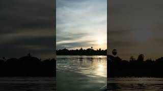 Sunset 🌅 at mekong River video youtubeshorts shortvideo [upl. by Urias]