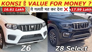 Mahindra Scorpio N Z6 Vs Z8 Select  Value For Money Variant [upl. by Anikas163]