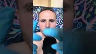 ASMR Spit painting your face with gloves on  Audio Tinglefest [upl. by Nivri]