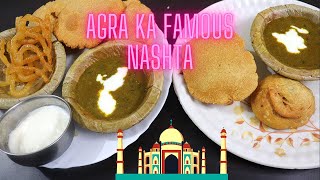 Agra Ka Famous Nashta 😍  famous  rickybhatiavlogs  vlog123 [upl. by Anival]