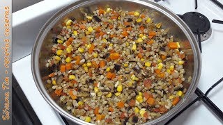 CEBADA PERLADA con Vegetales 🥕 Receta VEGETARIANA Fácil [upl. by Gatian478]