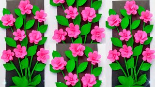 Beautiful Rose wall hanging craft  Wall hanging craft ideas  Home decoration craft  craft [upl. by Gabbert]