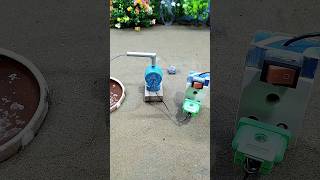 Mini motor water pump science project mini tractor and cow video  76 [upl. by Daitzman867]