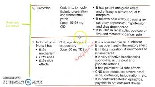 Pharmacology 401 i NSAIDs 9 Ibuprofen IndoMethacin [upl. by Alleuqram]