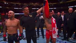 Alexander Volkanovski vs Ilia Topuria HIGHLIGHTS 1080p60 [upl. by Rebak]