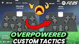 OH NO😭 OVERPOWERED 5 TO 3 BACK META FORMATION amp CUSTOM TACTICS  FC 25 ULTIMATE TEAM [upl. by Robbyn]