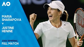 Maria Sharapova v Justine Henin Full Match  Australian Open 2006 Semifinal [upl. by Renaxela597]