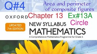 Ex13A Q4 Area and perimeter of figuresFinding radius diameter circumference and area of circle [upl. by Sully160]